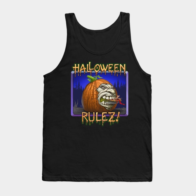 Halloween RuleZ! Tank Top by BeveridgeArtworx